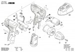 Bosch 3 603 JA2 000 Psr 1080 Li Cordless Drill Driver 10.8 V / Eu Spare Parts